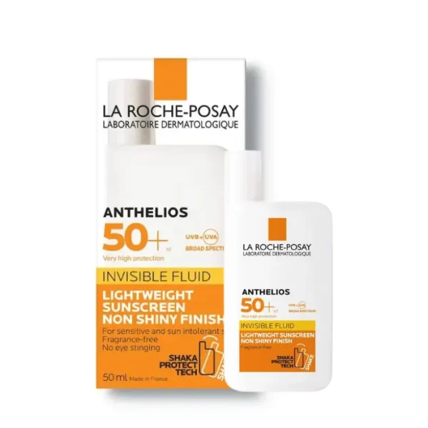 La Roche-Posay Anthelios Invisible Fluid Facial Sunscreen SPF 50+ | 50mL now available at Kozymall in Bangladesh