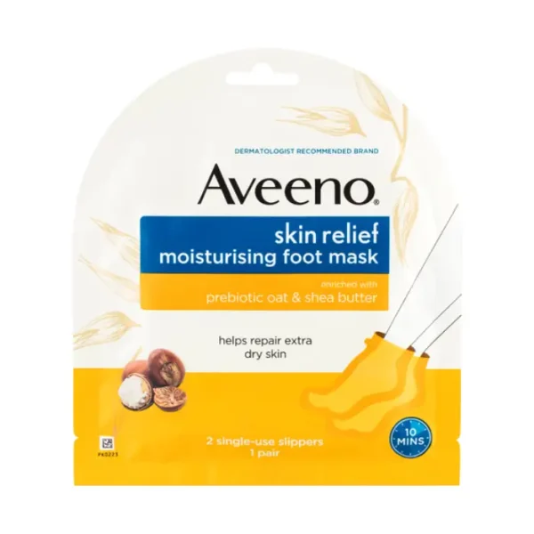 Aveeno Skin Relief Moisturising Foot Mask | 1 Pair available at Kozymall in Bangladesh