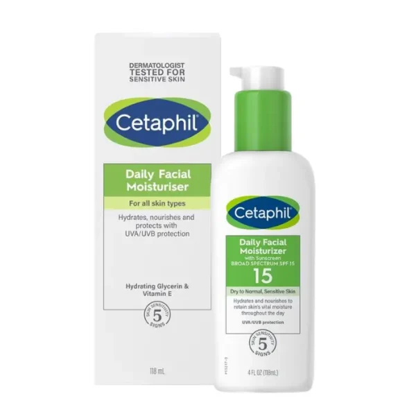 Cetaphil Daily Facial Moisturiser | 118mL available at Kozymall in Bangladesh