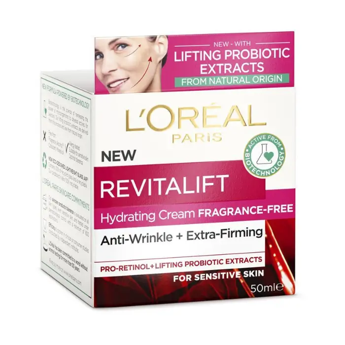 LOreal Paris Revitalift Classic Fragrance Free Day Cream | 50mL available at Kozymall in Bangladesh
