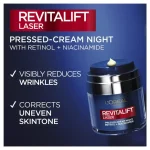 LOreal Paris Revitalift Laser Retinol + Niacinamide Pressed Night Cream | 50mL - Image 3