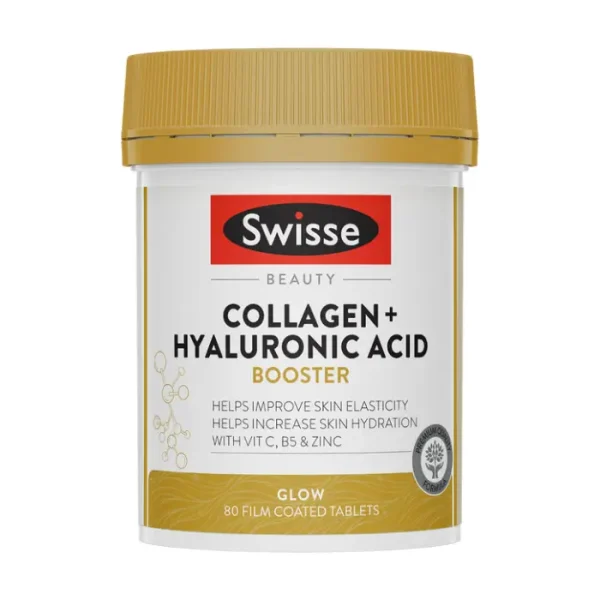 Swisse Beauty Collagen + Hyaluronic Acid Booster | 80 Tablets now available at Kozymall in Bangladesh